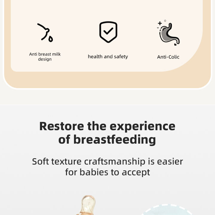 Manufacturer Price BPA Free Baby Silicone Feeding Bottle With Handle Custom Logo Wide Neck Milk Bottle Baby Feeding Product supplier