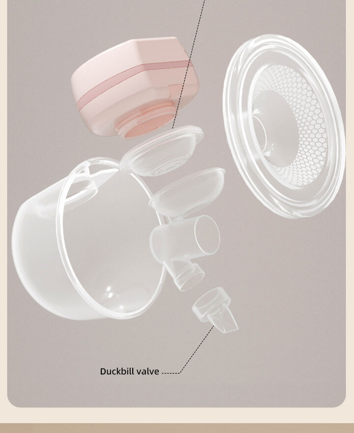 Rechargeable Electric Wireless Hands Free Breast Milk Pump Automatic Breastfeeding Thin Breast Pump manufacture