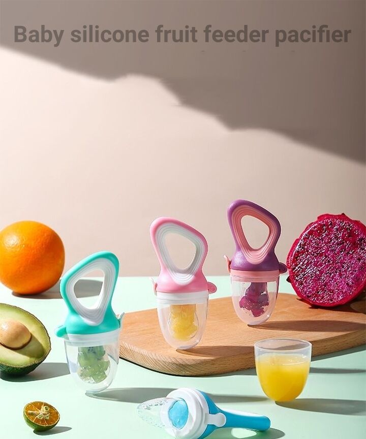 Wholesale BPA Free Free Sample Baby Silicone Food Fruit Feeder Pacifier Baby Feeding Pacifier details