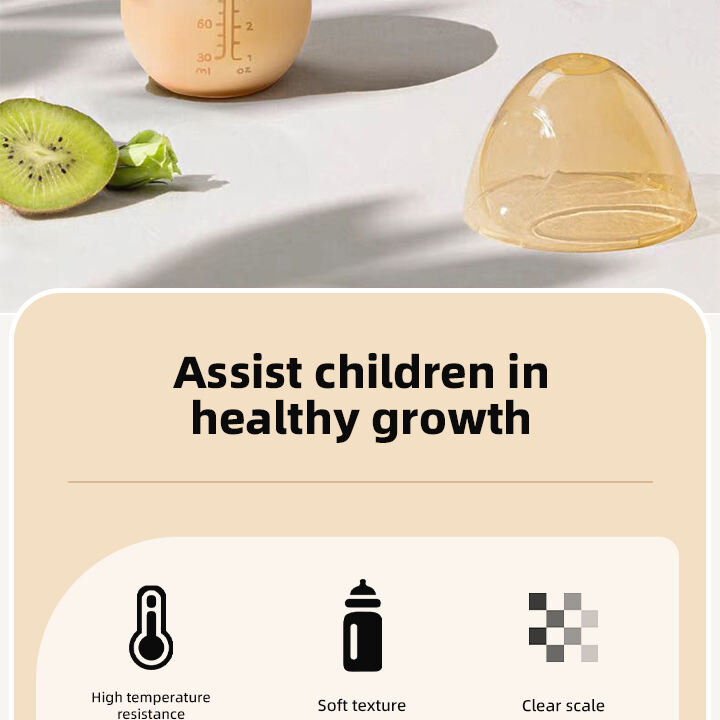 Manufacturer Price BPA Free Baby Silicone Feeding Bottle With Handle Custom Logo Wide Neck Milk Bottle Baby Feeding Product manufacture