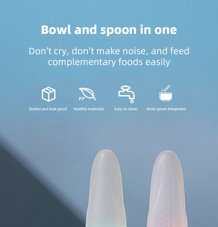 Wholesale 90ml BAP Free Baby Silicone Squeezing Feeding Bottle with Spoon Kids Rice Paste Feeding Bottle Food Fruit Feeder factory