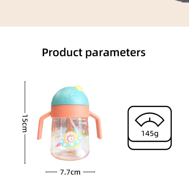 Wholesale Price BPA Free Plastic Baby Feeding Sippy Cup 240/300ML 360 Degrees Leakproof Kids Drinking Cup details