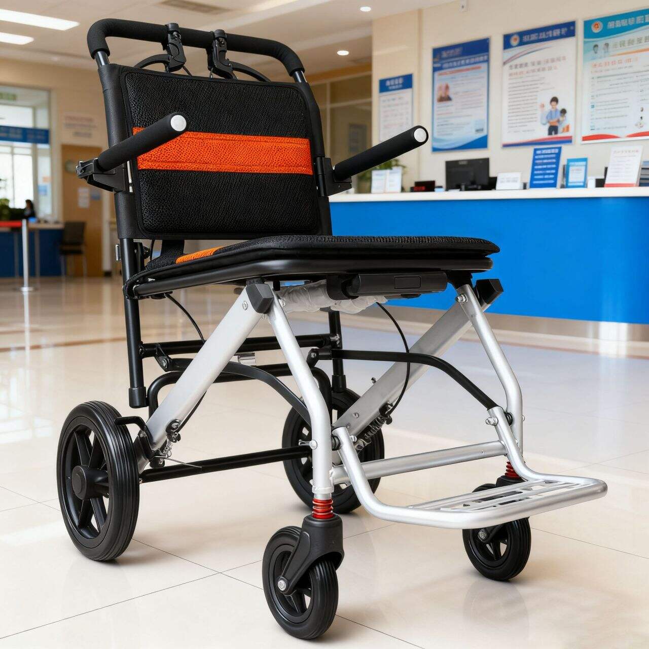 High-Quality Wholesale Lightweight Folding Manual Wheelchair