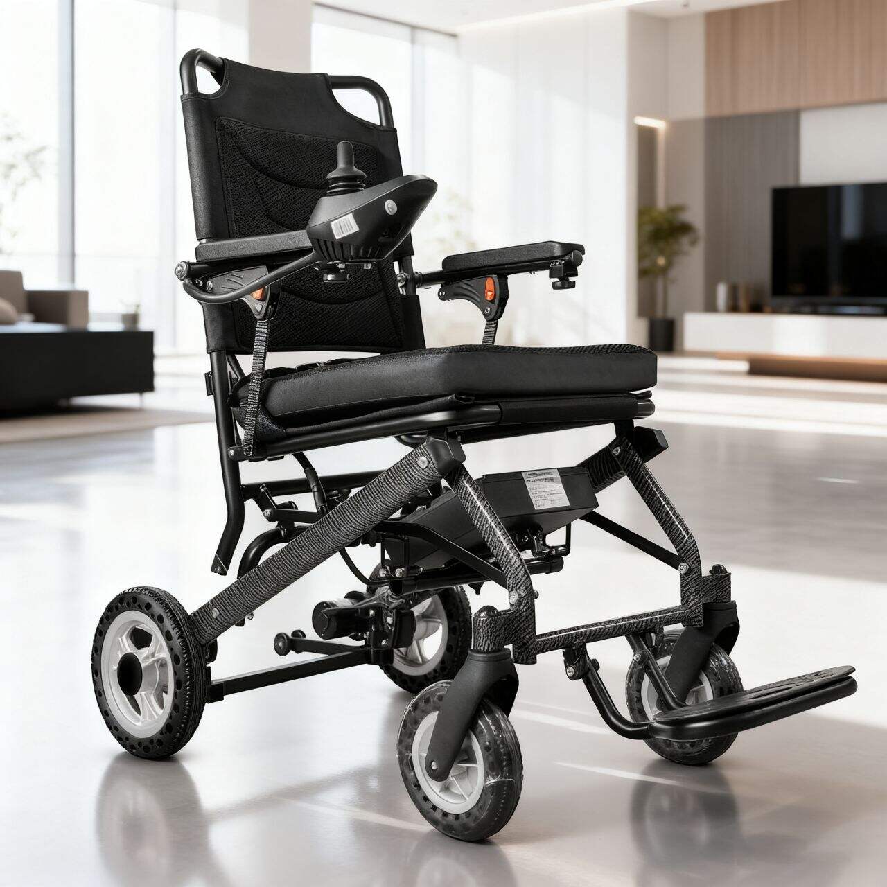 An ideal folding wheelchair