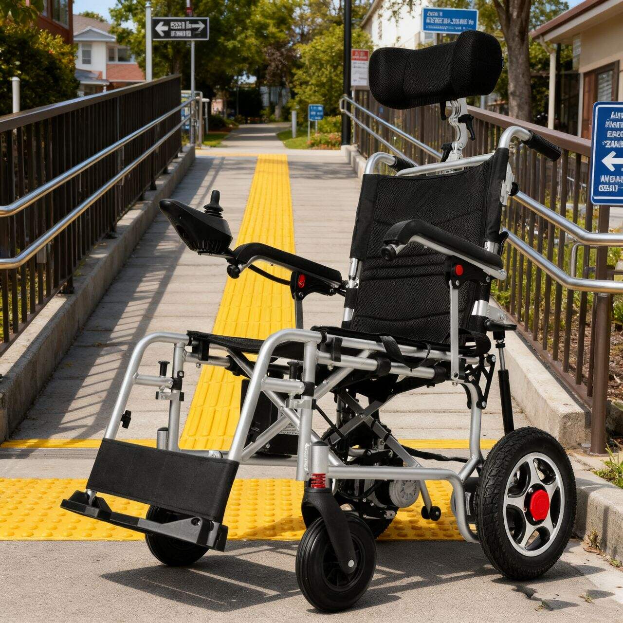 Engårsalternativ för lätta lutande rullstolar