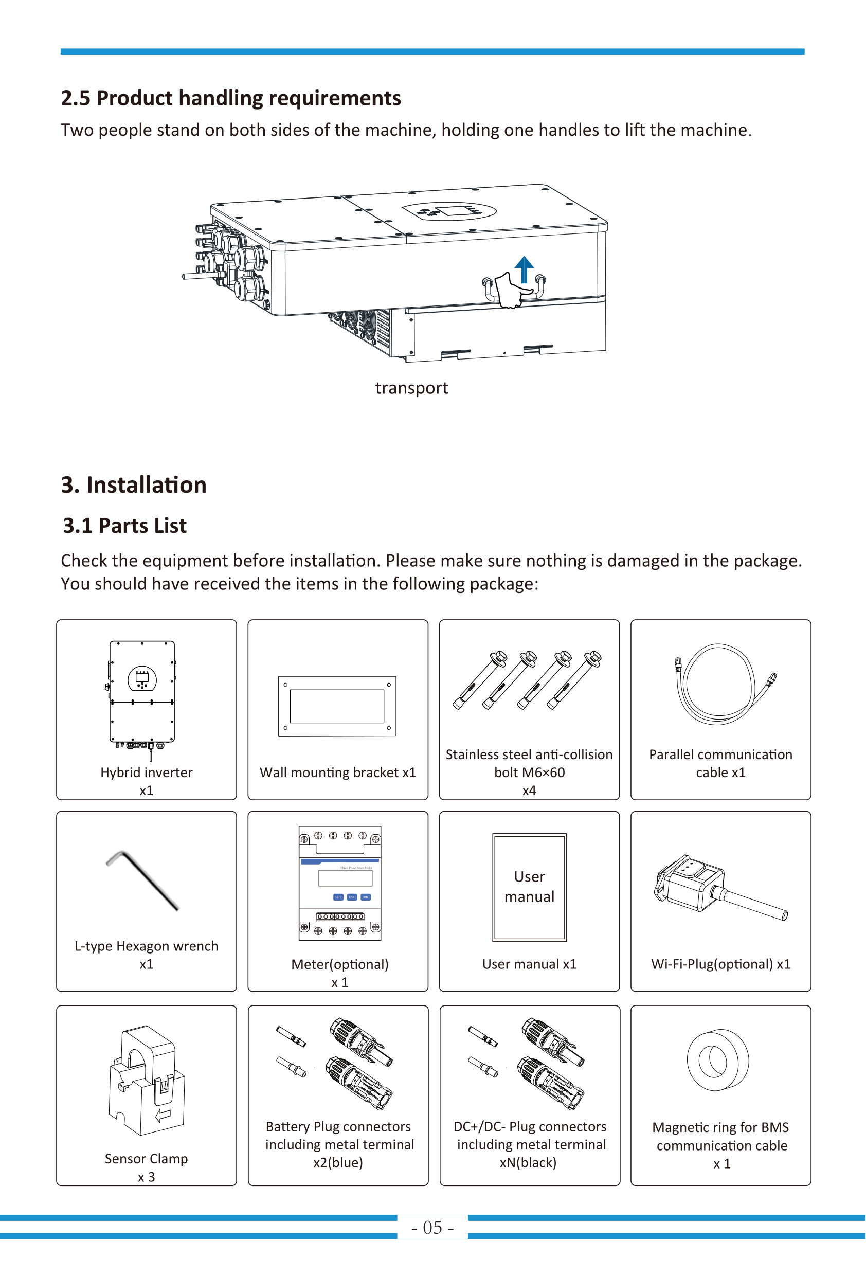 Deye SUN-(5-20)K-SG01HP3-EU-AM2 details