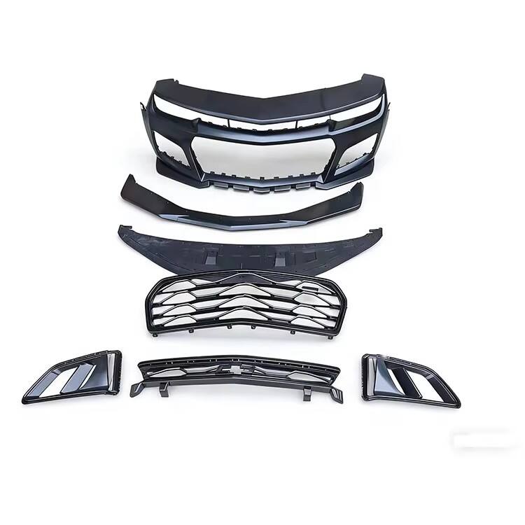  grilles lip splitter s5 front bumper kit for chevrolet camaro zl1 2010 2015-5