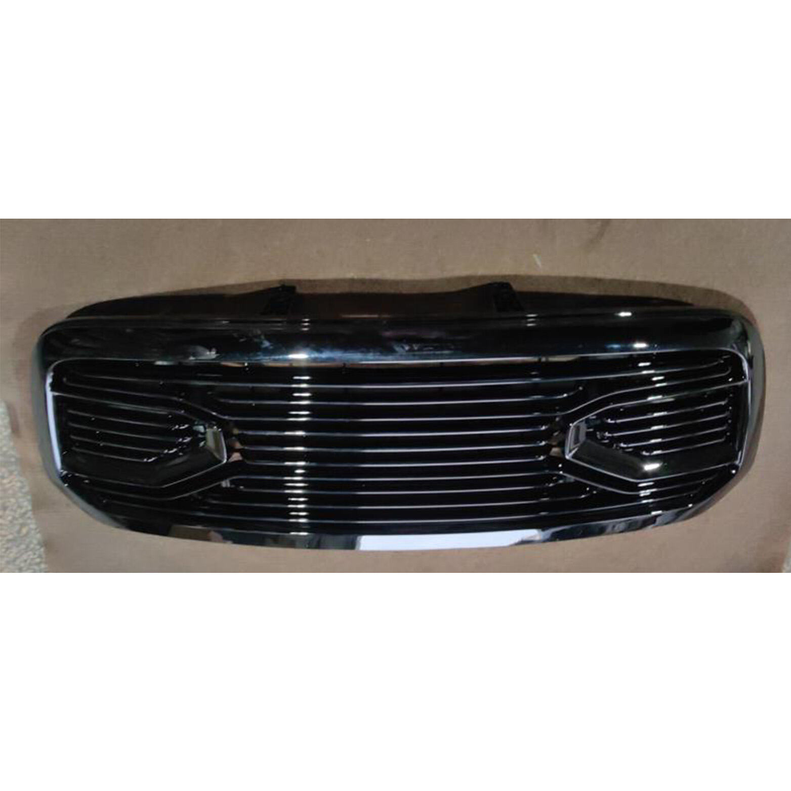 product chrome black rebel style honeycomb mesh assembly s5 oem 6ne51sz0aa grille for dodge ram 2013 2018-5