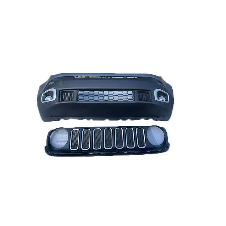 product oem style upper lower fascia grille fog light housing set front bumper kit for jeep renegade 2016-6