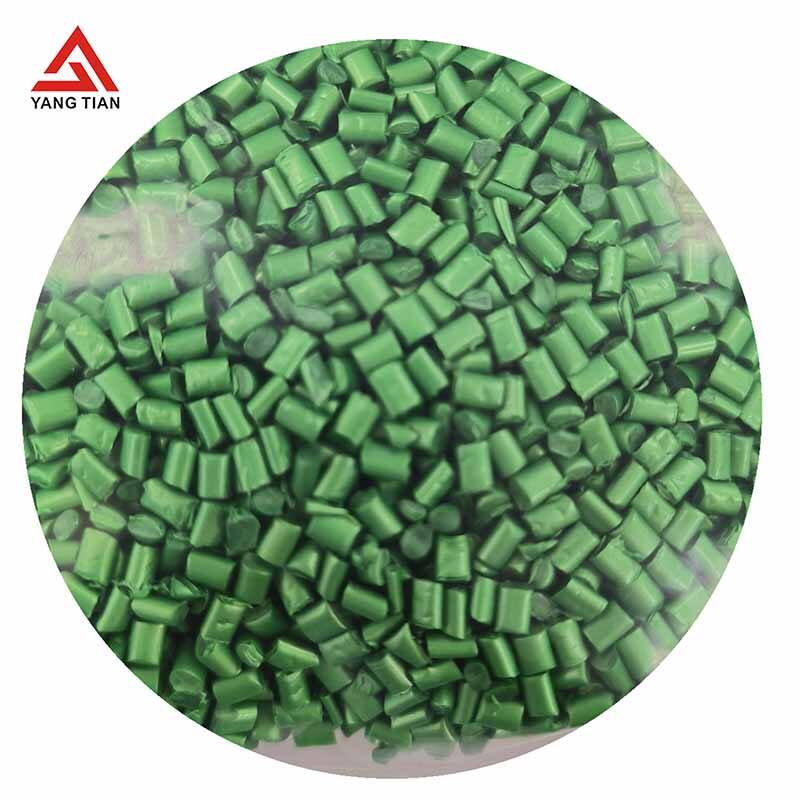 PC bright green carrier masterbatch used for film blowing blow molding and extrusion daily necessities