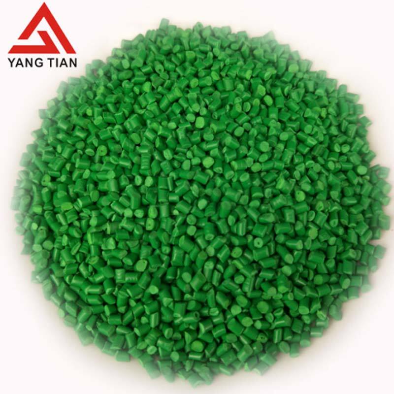 Kiváló minőségű zöld színű G1548 mesterkeverék műanyag termékek fröccsöntéséhez, extrudáló fröccsöntéshez