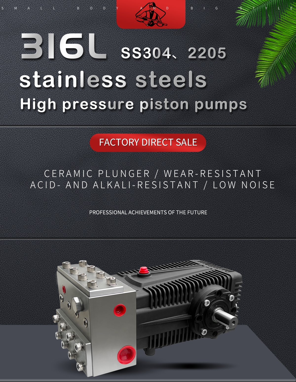 Heavy Duty WJ32 Series 43-90Lpm 100-220bar High Pressure Stainless Steel Washing and Cleaning Triplex Plunger Pump details