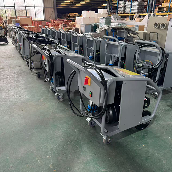 22KW 8700Psi 600Bar 18LPM 440V60Hz Industrial Ex High Pressure Washer Remove Rust Deburring Ship Deck Cleaning factory