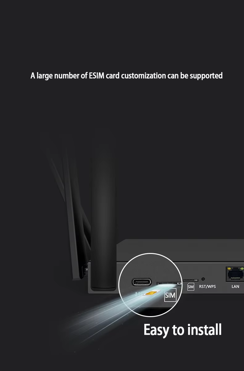 Dual Modes 5G Modem Router WIFI6 CPE 5G WIFI Router with SIM Card Slot and External Antennas factory