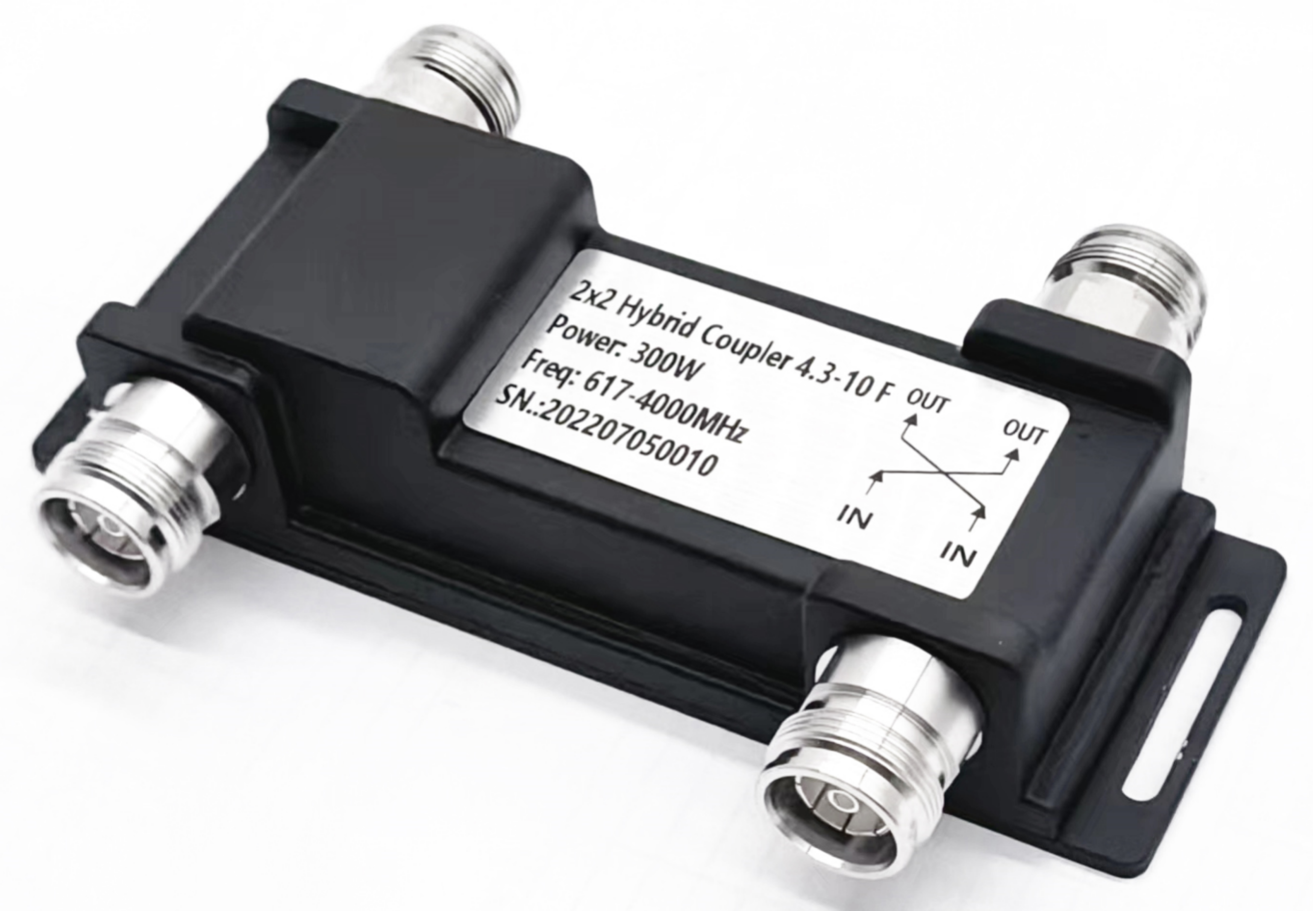 698-3800MHz Outdoor Hybrid Coupler Combiner 2 in 2 Out 698-3800MHz 4.3-10 F Hybrid Combiner supplier