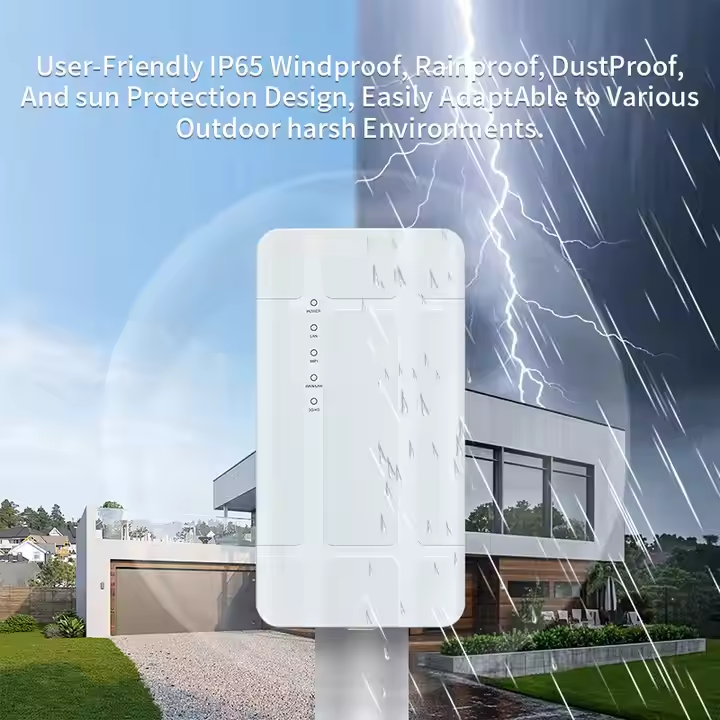 Outdoor 4G Router Industrial Rainproof and Sunproof 4g Lte Wifi Router with Built-in 5dBi 4G Professional Antenna details