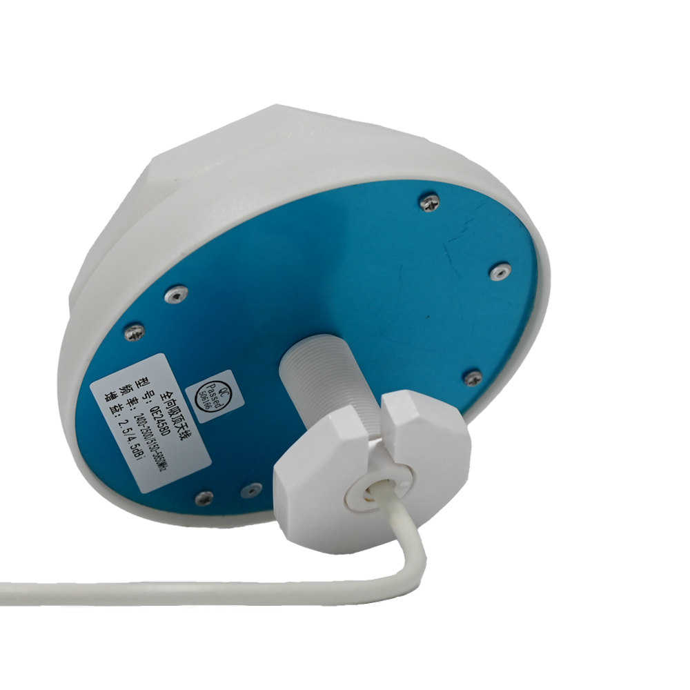 Ultra-Thin 2.5dBi 4.5dBi Omnidirectional Ceiling Antenna for Smart Buildings 5150-5850MHz 2400-2500MHz Vertical Polarization details