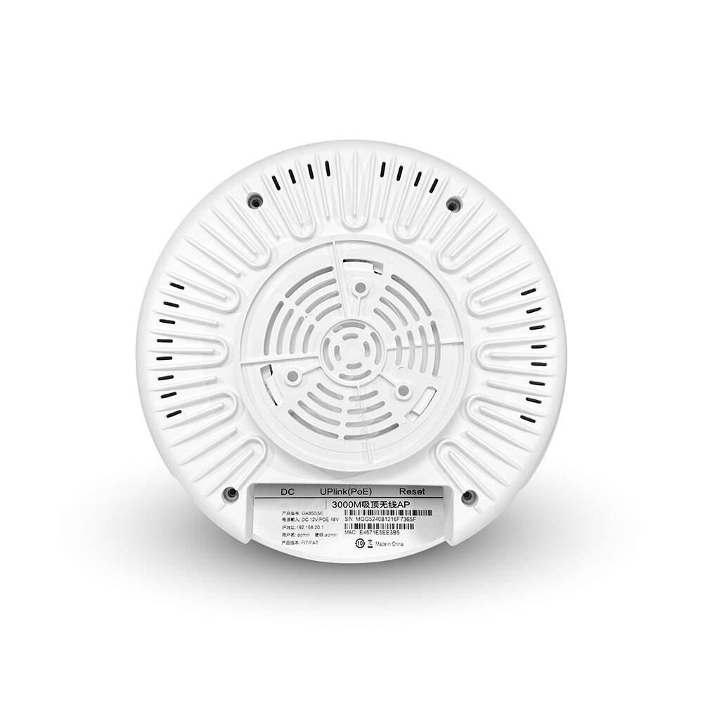 High Power WiFi6-3000M Enterprise-class Indoor Ceiling Wireless AP Gigabit POE Router Strong Coverage for Hotels factory