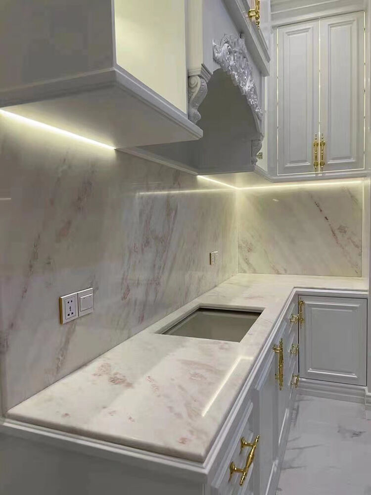 Dining Table Counter Stone Kitchen Countertop White Calacatta Marble for Bathroom Vanity Top factory