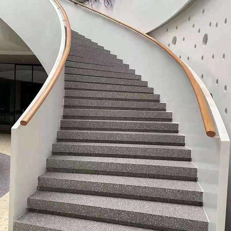 Polished Prefabricated Black Epoxy Ceramic Terrazzo Tiles Artificial Stone Terrazzo Flooring manufacture