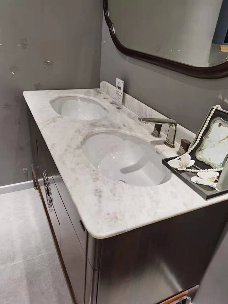 Dining Table Counter Stone Kitchen Countertop White Calacatta Marble for Bathroom Vanity Top supplier