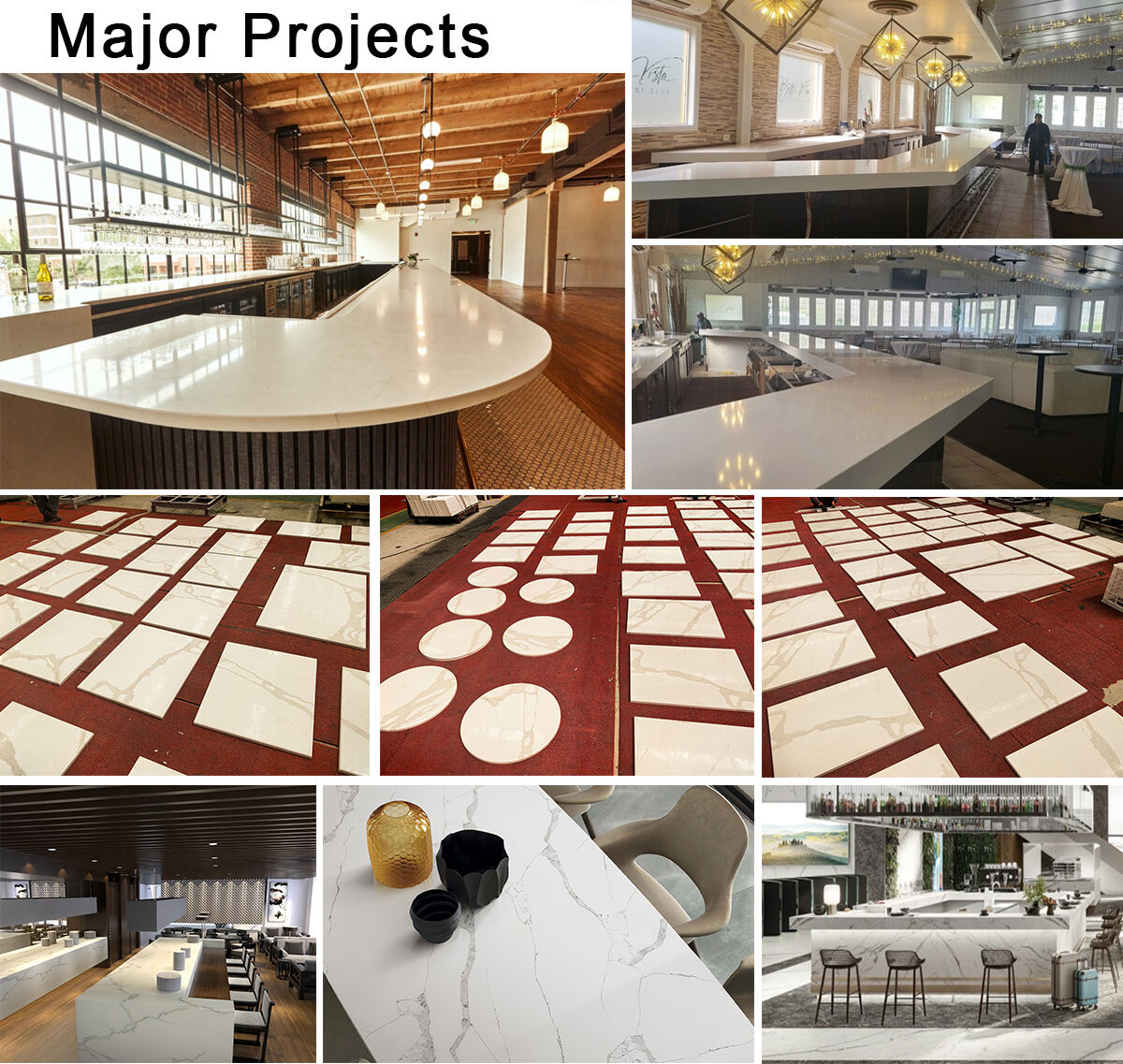YDSTONE Wholesale 0% Silica Quartz Engineered Stone 20mm 30mm Artificial Quartz Stone for Kitchen Countertop details