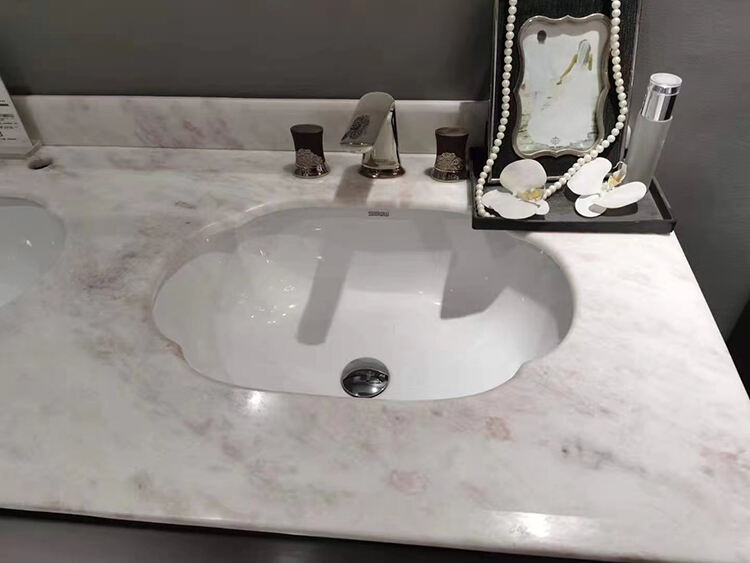 Dining Table Counter Stone Kitchen Countertop White Calacatta Marble for Bathroom Vanity Top factory