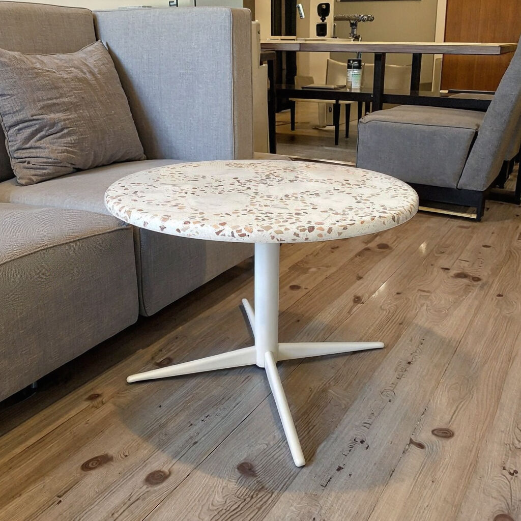 product ydstone round terrazzo tabletop for dining table elegant countertops vanity tops  table tops-4