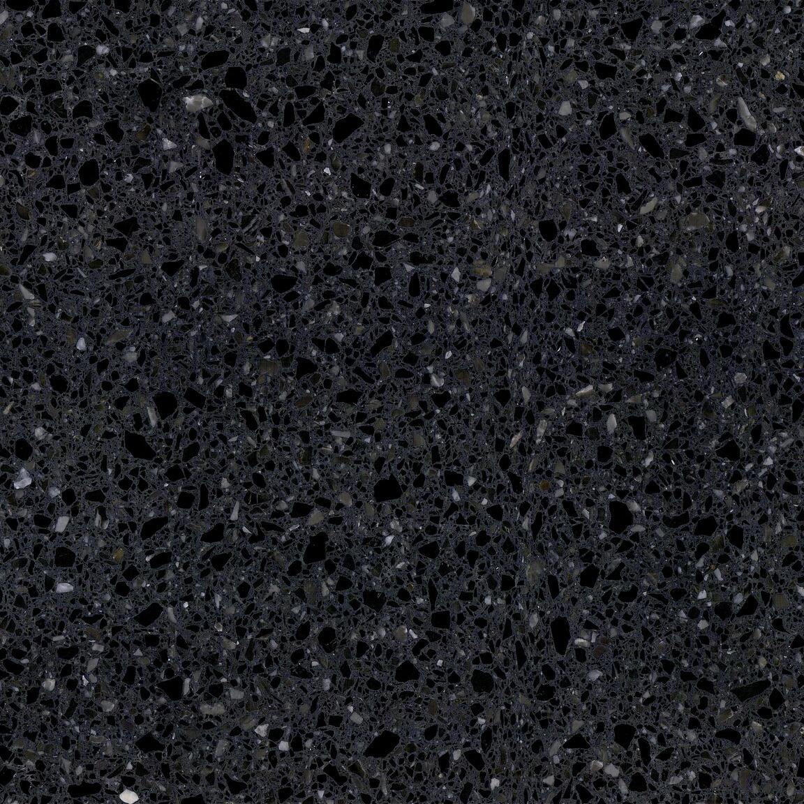 YDSTONE Factory Direct Artificial Stone Floor Tile Polished Black Terrazzo Tiles 600x600 Cement Tile manufacture