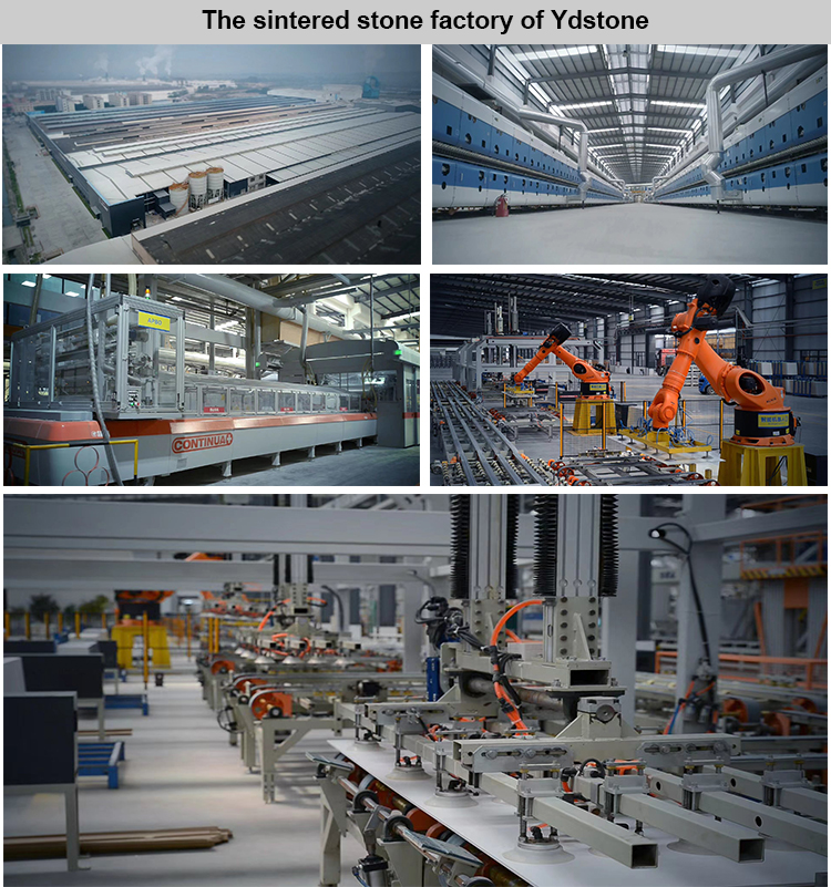 New Products Artificial Integrated Kitchen Island Modern Artificial Marble Kitchen Sintered Stone Table Top manufacture