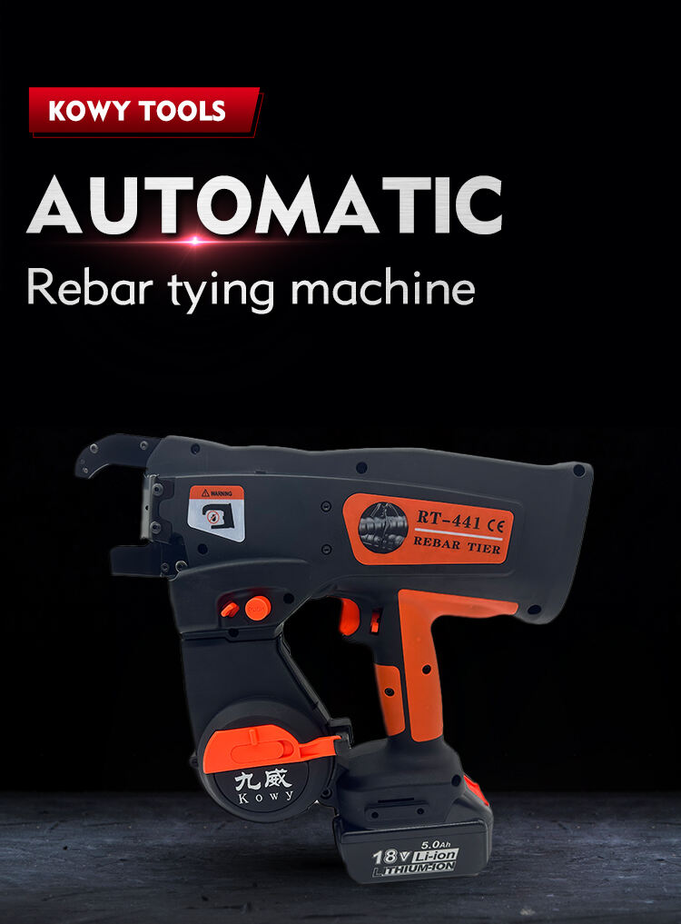 Kowy RT-441 Twin Wire Rebar Tier Gun Rebar Tying Machine Wire Binding Tool Portable Construction Tool details
