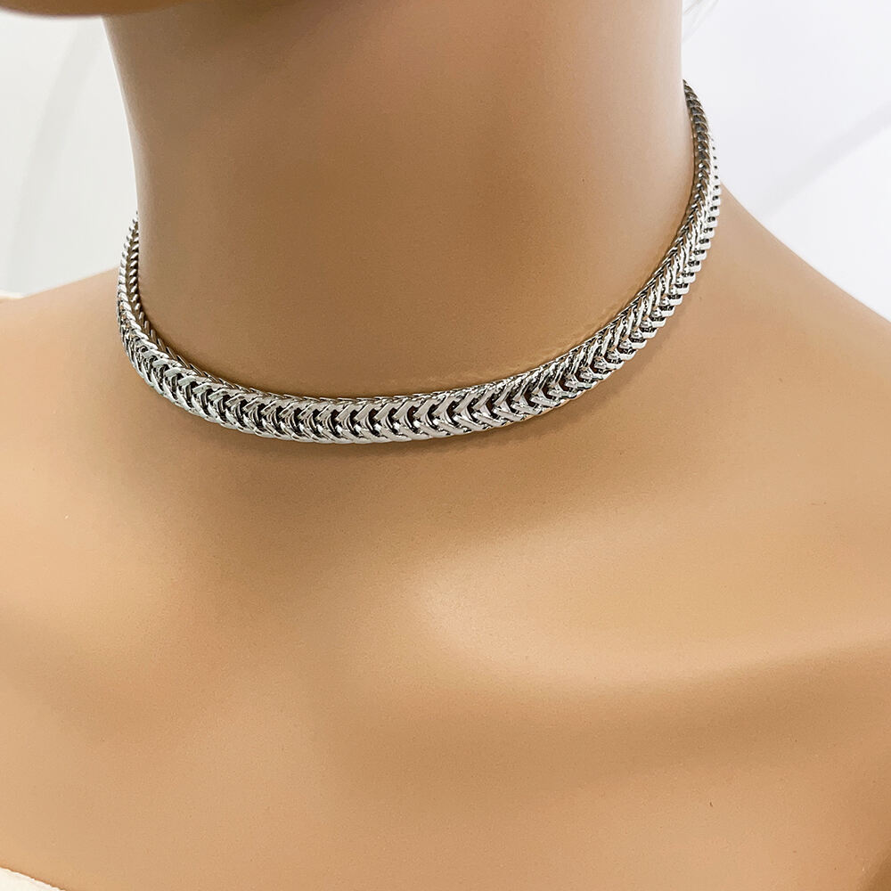 product 2025 cuban link chain necklace double fishbone fashion design custom simple personality style for wholesale collarbone link-4