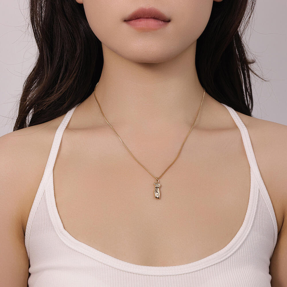 product european american ins style three dimensional figure y alloy necklace cross border niche body pendant  jewelry supplier-2