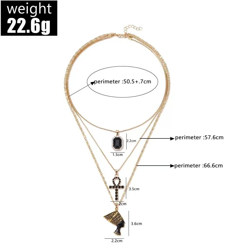 product 2026 trendy  fashion new design necklace korean jewelry luxury designer fine layer chain and pendent for sexy women-1