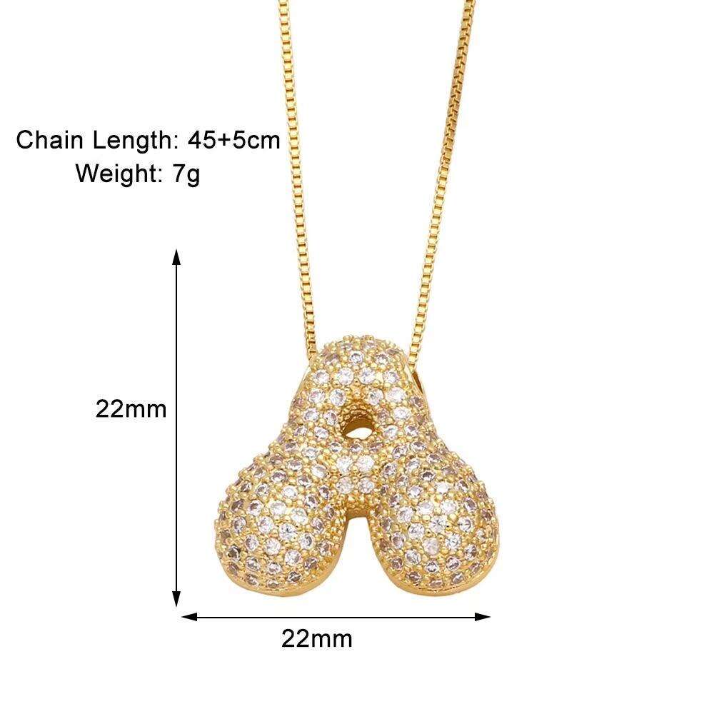 product hot selling womens korean jewelry gold plating english letter pendant with box chain new trendy style for weddings-1