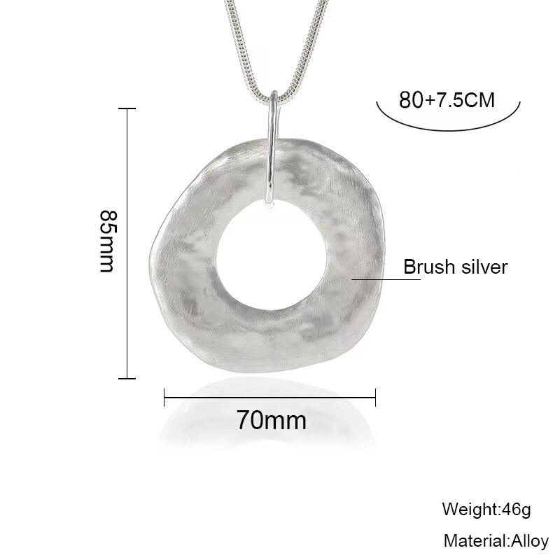 product jewelry custom wholesale alloy european american gold plated hip hop long chain geometric pendant necklaces for women-1