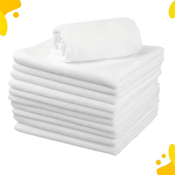 Toallas faciais comerciais verdes e preciosas