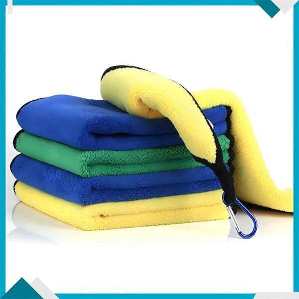 Environmentally friendly alternative for car wash using a microfiber towels