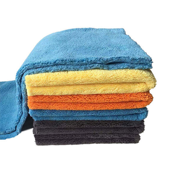 Simple solution for car cleaning work with microfiber clothes