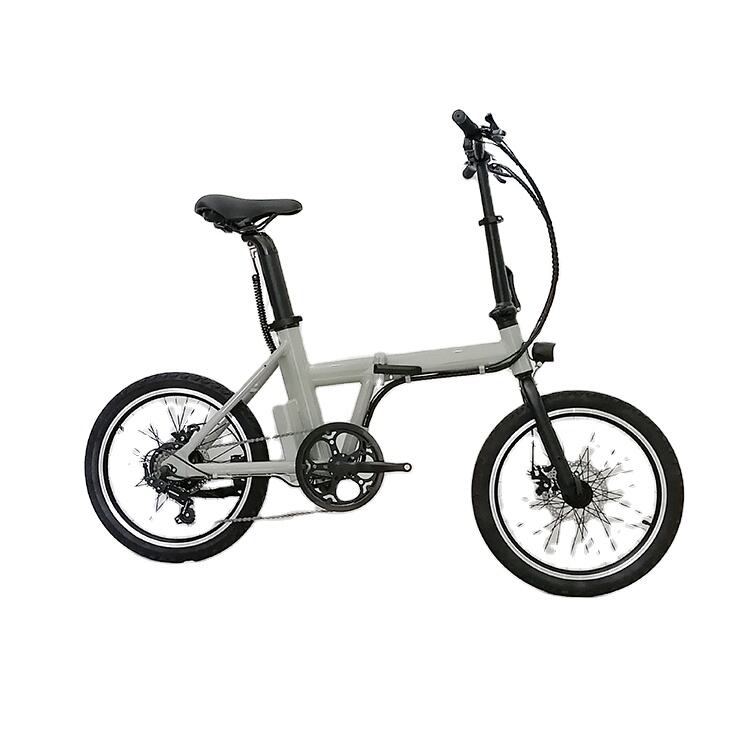 20 Inch Light Foldable Electric Bike Brushless 36V 250W  LED OEM supplier