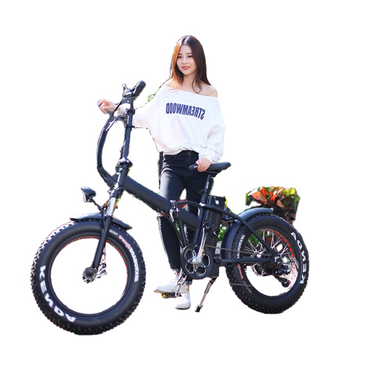 20inch fat tyre foldable electric fat bike rear motor small folding ebike manufacture