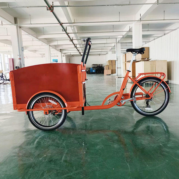 sustainable lithium battery 24inch cargo e-bikes long seat cargo bike electric family cargo bike child seat supplier