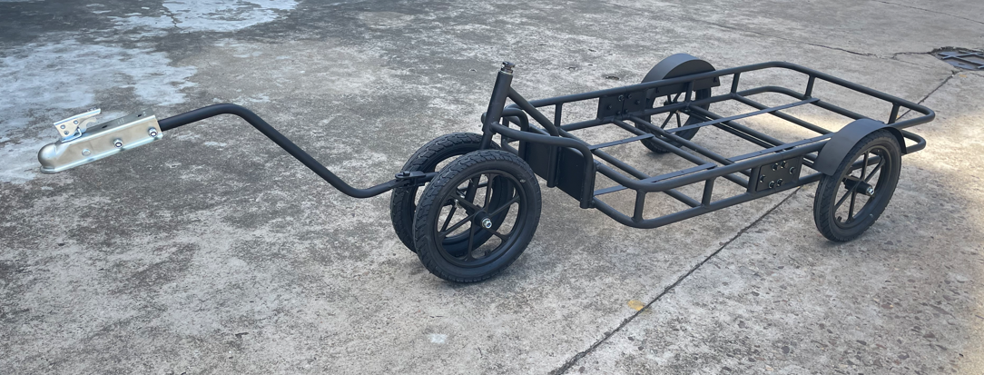 Factory sale Bike Bicycle Cargo Trailer 500kg Transport Carrier Tow Cart manufacture