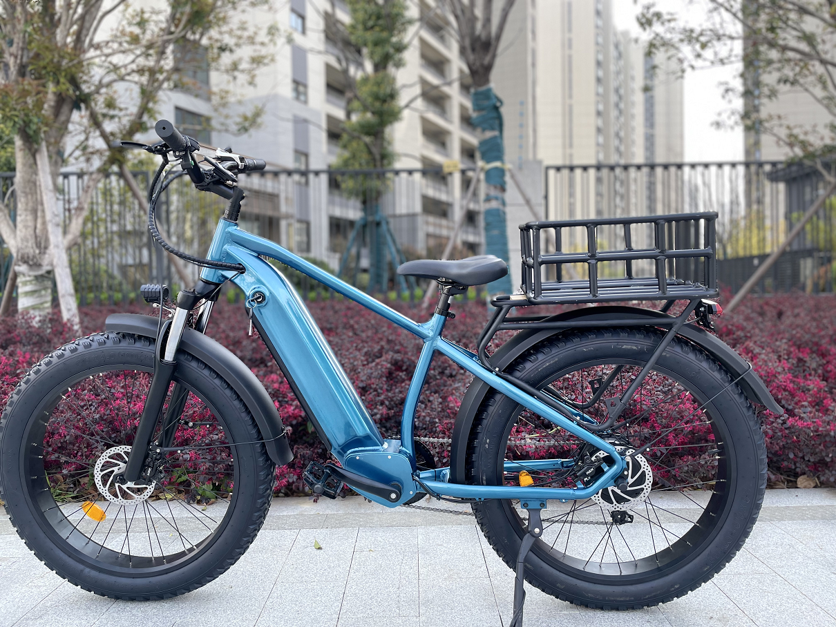 26 4 0 Fat Tire 48v750w Electric Mountain Bike/bicycle Max Promax Motor Wall aluminum alloy Frame Power Battery manufacture