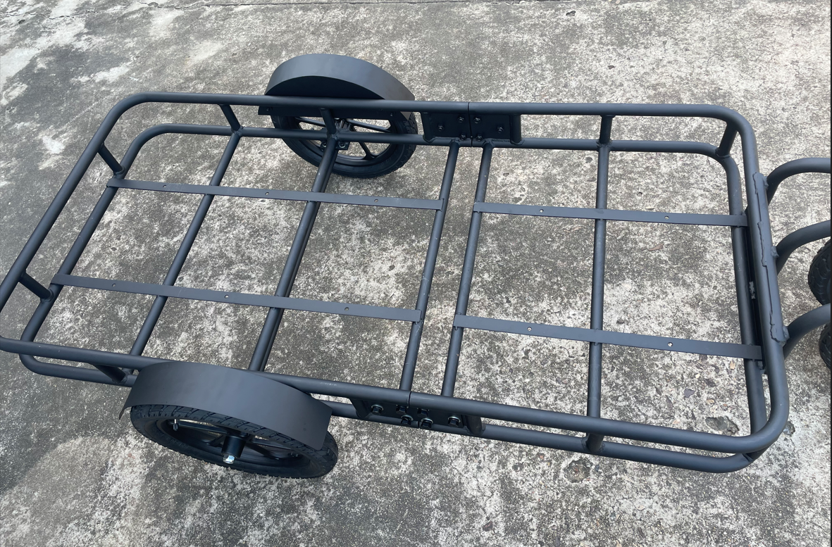 Factory sale Bike Bicycle Cargo Trailer 500kg Transport Carrier Tow Cart manufacture