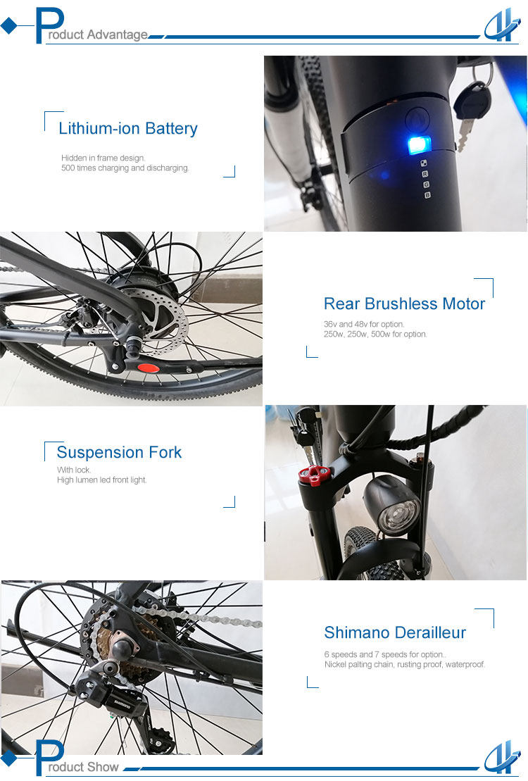 250w hidden lithium battery step through electric dirt bikes electric hybrid bike other electric bike supplier