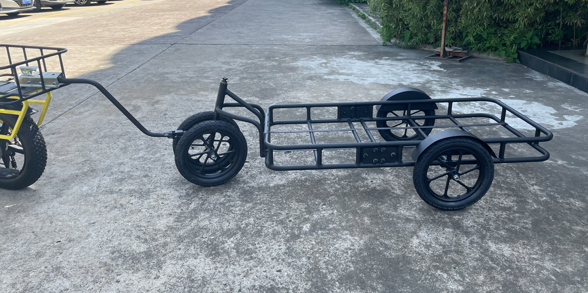 Factory sale Bike Bicycle Cargo Trailer 500kg Transport Carrier Tow Cart manufacture