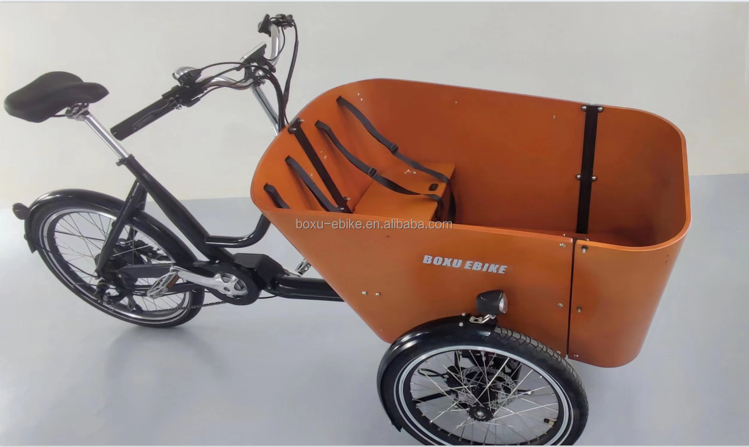 balance swing goods kids carrier cargo tricycle long family e-cargo bike three wheel danish electric cargo tricycle bike supplier