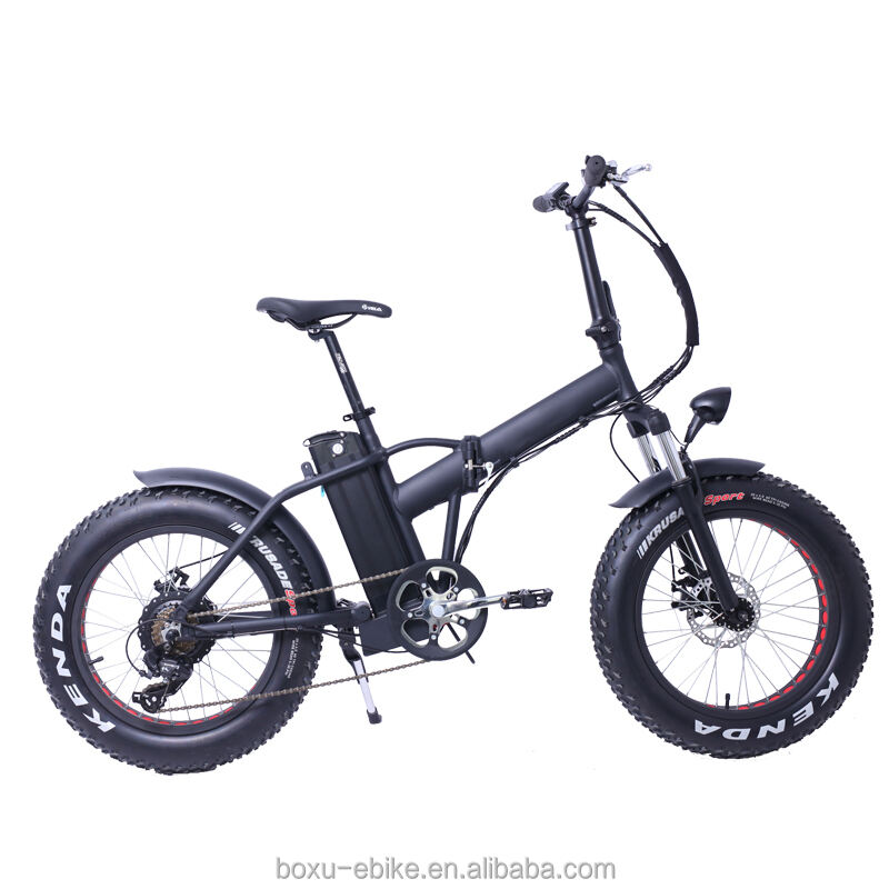 20inch fat tyre foldable electric fat bike rear motor small folding ebike factory