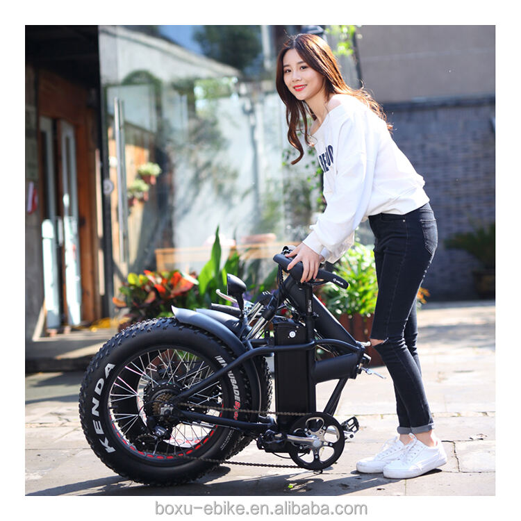 20inch fat tyre foldable electric fat bike rear motor small folding ebike factory